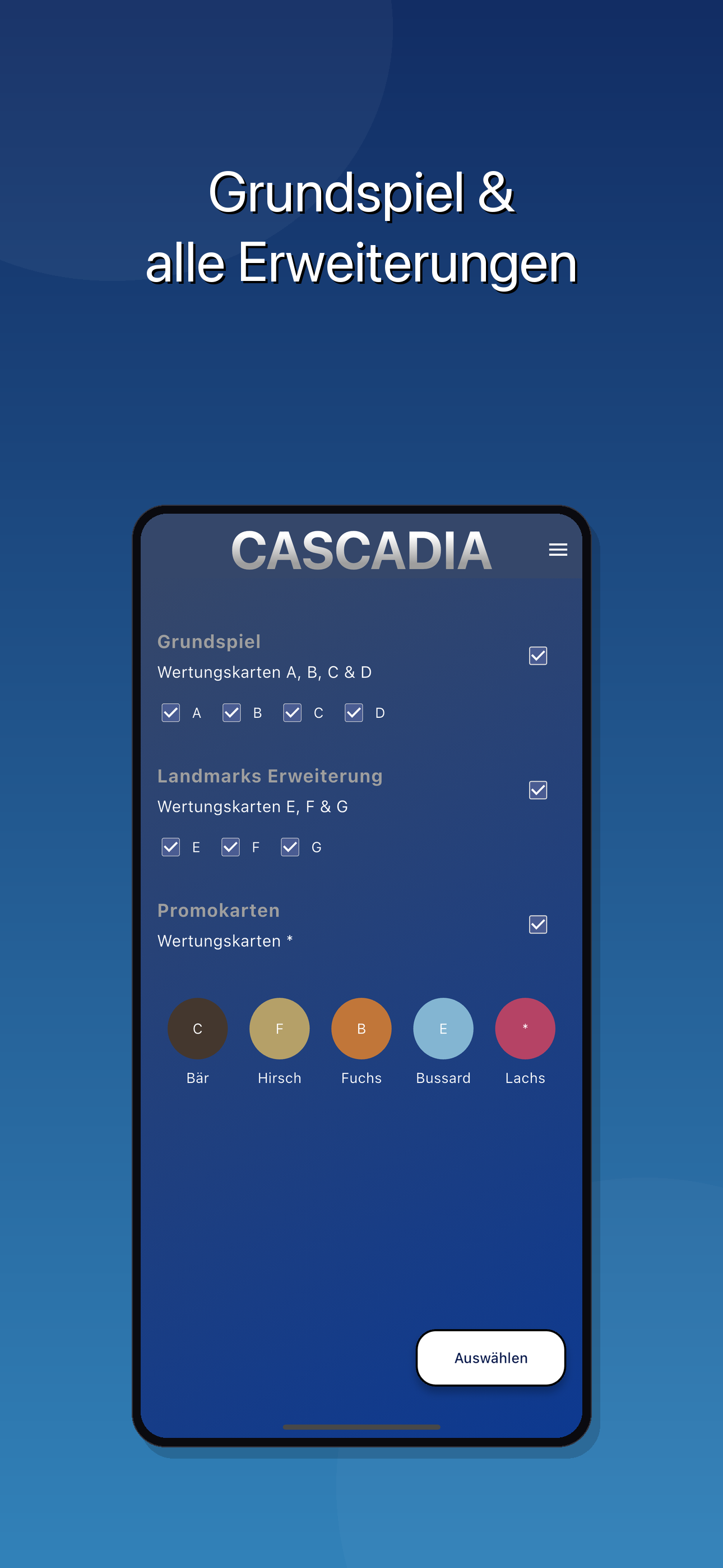 Alle Erweiterungen im Überblick